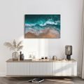 WANDBILD MEERESWELLE UND SAND - BILDER MEER UND STRAND - BILDER
