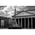 QUADRO PANTHEON DI ROMA IN BIANCO E NERO - QUADRI BIANCO E NERO - QUADRI