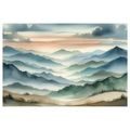 OBRAZ TICHÉ HORY V RANNÍ MLZE - OBRAZY HORY - OBRAZY