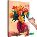 PICTURE PAINTING BY NUMBERS TULIPS IN RED VASE - PAINTING BY NUMBERS{% if kategorie.adresa_nazvy[0] != zbozi.kategorie.nazev %} - PAINTING BY NUMBERS{% endif %}