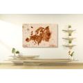 CANVAS PRINT RETRO MAP OF EUROPE - PICTURES OF MAPS - PICTURES