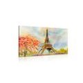 CANVAS PRINT EIFFEL TOWER IN PASTEL COLORS - PICTURES OF CITIES - PICTURES