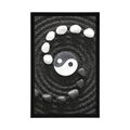 POSTER HARMONIOUS YIN AND YANG - BLACK AND WHITE - POSTERS