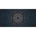 CANVAS PRINT ORNAMENTAL MANDALA ON A BLACK BACKGROUND - PICTURES FENG SHUI - PICTURES