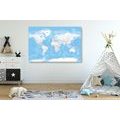 CANVAS PRINT STYLISH WORLD MAP - PICTURES OF MAPS - PICTURES