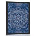 POSTER MANDALA ALBASTRE CU MODEL ABSTRACT - FENG SHUI - POSTERE