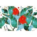 PAPIER PEINT AUTOCOLLANT ABSTRACTION D'UN JARDIN - PAPIERS PEINTS AUTOCOLLANTS - PAPIER PEINT