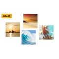 CANVAS PRINT SET LIFE BY THE SEA - SET OF PICTURES - PICTURES