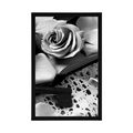 POSTER BLACK AND WHITE VINTAGE STILL LIFE WITH A KEY - BLACK AND WHITE - POSTERS