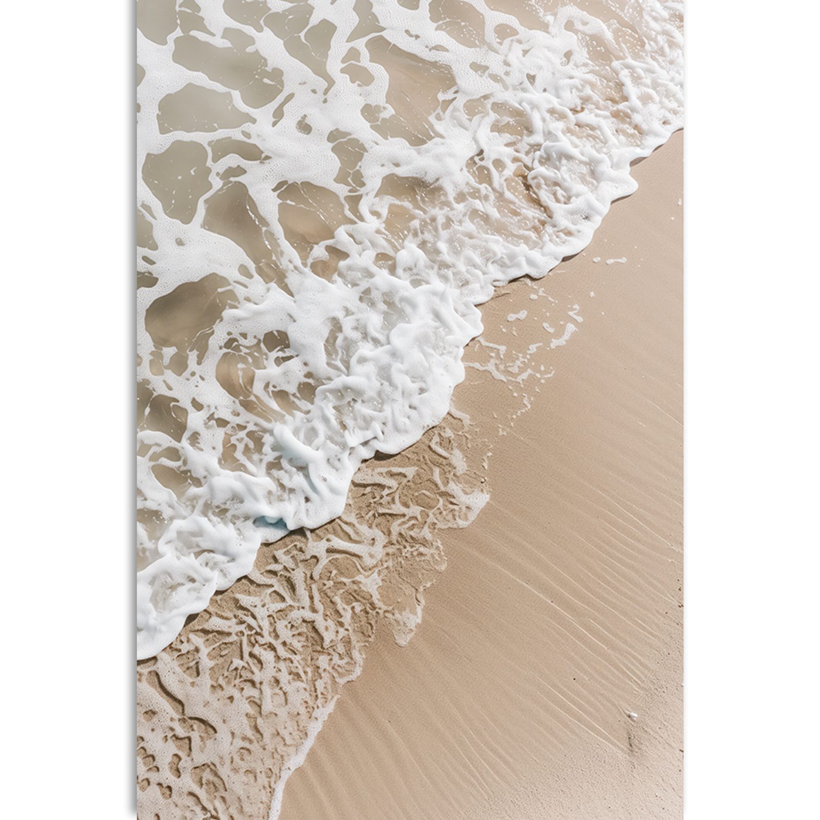 Tableau Toile 3 Pièces Mer Et Plage 50x50 Cm Prêt à Accrocher - Visario
