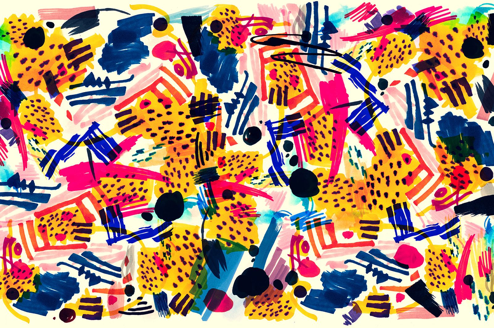 Tapet autoadeziv abstracție pop art | Dovido.ro