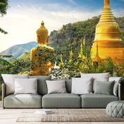 TAPET VEDERE LA BUDDHA DE AUR - TAPET FENG SHUI - TAPETURI