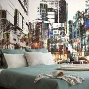 SELF ADHESIVE WALLPAPER ABSTRACT CITYSCAPE - SELF-ADHESIVE WALLPAPERS - WALLPAPERS