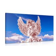 CANVAS PRINT PINK CARING ANGEL IN THE SKY - PICTURES OF ANGELS - PICTURES