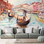 WALLPAPER VENETIAN GONDOLA - WALLPAPERS WITH IMITATION OF PAINTINGS - WALLPAPERS