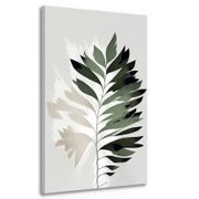 CANVAS PRINT FERN WITH A TOUCH OF MINIMALISM - PICTURES OF TREES AND LEAVES - PICTURES