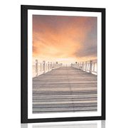 POSTER WITH MOUNT OLD WOODEN PIER - NATURE - POSTERS
