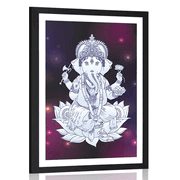 POSTER CU PASSEPARTOUT GANESHA BUDHISTIC - FENG SHUI - POSTERE