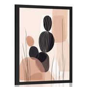 POSTER FORME ABSTRACTE BOTANICE DE CACTUS - FORME ABSTRACTE - POSTERE