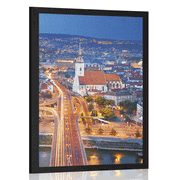 POSTER VIEW OF BRATISLAVA AT NIGHT - CITIES - POSTERS