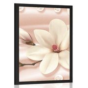 Plakat luksuzna magnolija z biseri