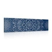 Picture blue Mandala with abstract pattern