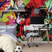 WALLPAPER SKULL IN A GRAFFITI DESIGN - WALLPAPERS STREET ART - WALLPAPERS