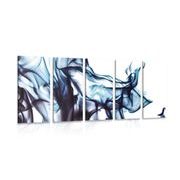 5-piece Canvas print abstract wave