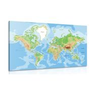 Wandbild Klassische Weltkarte