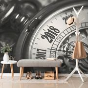 WALL MURAL BLACK AND WHITE POCKET WATCH - BLACK AND WHITE WALLPAPERS - WALLPAPERS