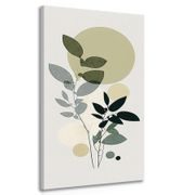 CANVAS PRINT PLANTS IN A BOHEMIAN DESIGN - PICTURES OF TREES AND LEAVES - PICTURES