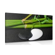 WANDBILD STEINE IN DER FORM VON YIN UND YANG - BILDER MIT FENG SHUI-MOTIVEN - BILDER