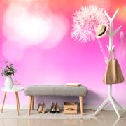 SELF ADHESIVE WALLPAPER DANDELION ON A PINK BACKGROUND - SELF-ADHESIVE WALLPAPERS - WALLPAPERS