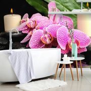 TAPET COMPOZIȚIE ZEN CU LUMÂNĂRI - TAPET FENG SHUI - TAPETURI