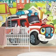 WALLPAPER CAR ON THE ROAD - CHILDRENS WALLPAPERS - WALLPAPERS