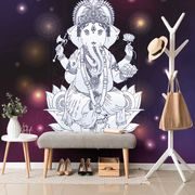 CARTA DA PARATI ADESIVA BUDDISTA GANESHA - CARTA DA PARATI AUTOADESIVE - CARTA DA PARATI