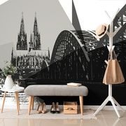Selbstklebende Tapete Digitale Illustration der Stadt Köln