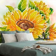 SELF ADHESIVE WALLPAPER BEAUTIFUL SUNFLOWER - SELF-ADHESIVE WALLPAPERS - WALLPAPERS