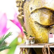 TAPET FAȚA DE AUR A LUI BUDDHA - TAPET FENG SHUI - TAPETURI