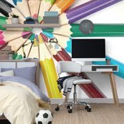 WALL MURAL PASTEL COLORS - CHILDRENS WALLPAPERS - WALLPAPERS