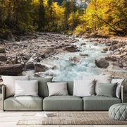 SELBSTKLEBENDE FOTOTAPETE MAJESTÄTISCHE BERGLANDSCHAFT - SELBSTKLEBENDE TAPETEN - TAPETEN