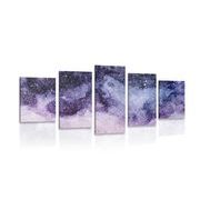 5-piece Canvas print abstraction of the night sky