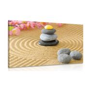 Canvas print pyramid of Zen stones