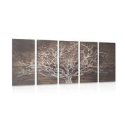 5-részes kép fa koronája fa háttéren