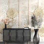 SELF ADHESIVE WALLPAPER ABSTRACT FLOWERS ON MARBLE - WALLPAPERS - 🔥 TOTAL SALE 🔥