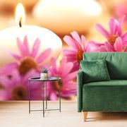 WALL MURAL ROMANCE WITH CANDLES - WALLPAPERS FENG SHUI - WALLPAPERS