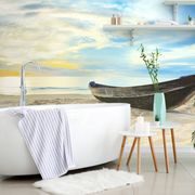 SELF ADHESIVE WALL MURAL PANORAMA OF A BEAUTIFUL BEACH - SELF-ADHESIVE WALLPAPERS - WALLPAPERS