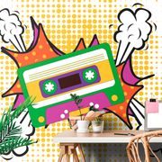 WALLPAPER CASSETTE MUSIC ICON - POP ART WALLPAPERS - WALLPAPERS