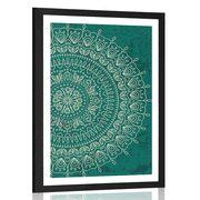 POSTER WITH MOUNT HAND DRAWN MANDALA - FENG SHUI - POSTERS