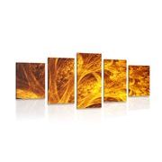 5-piece Canvas print abstract forest